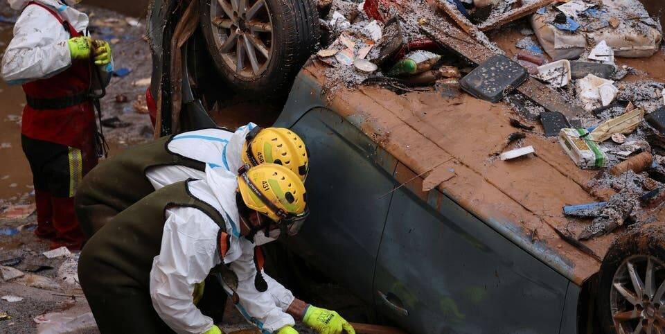 Dégâts des inondations en Espagne