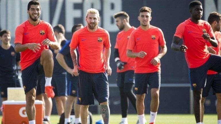 Munir El Haddadi avec Messi