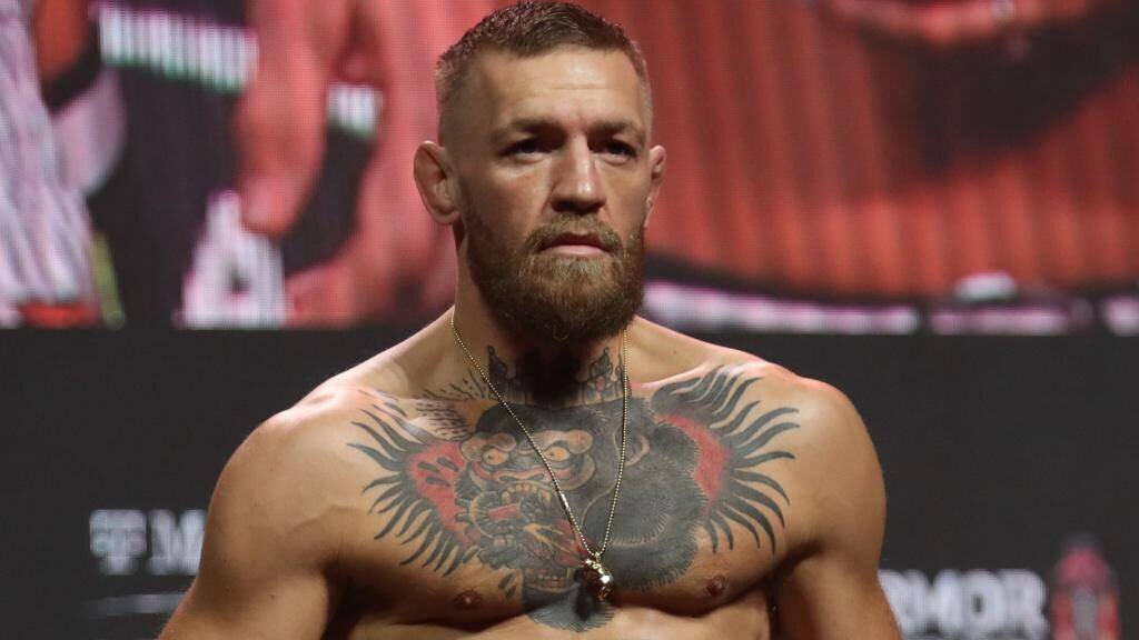 Conor McGregor, durant le pesage de la UFC 264