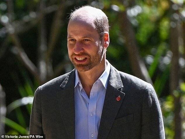 Prince William au Jardin Botanique Kirstenbosch à Cape Town ce matin