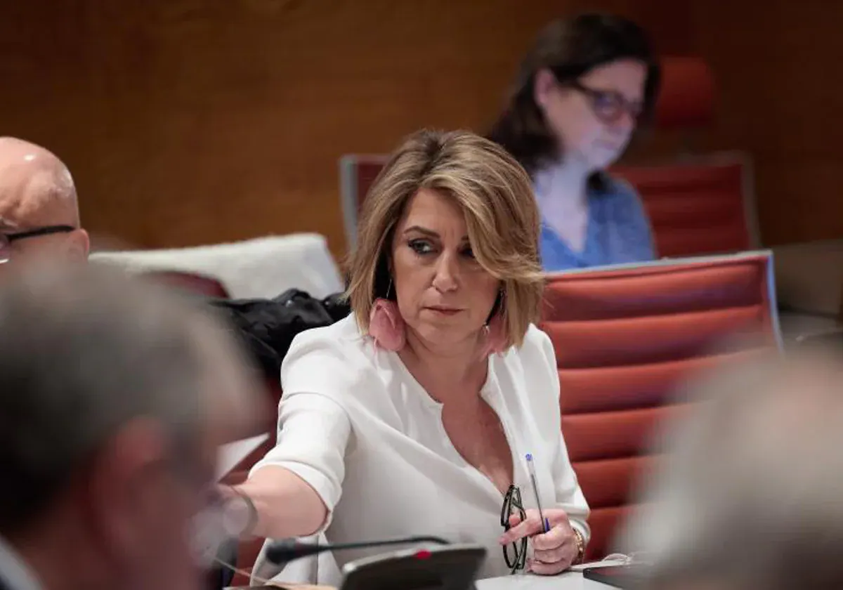Susana Díaz, lors d'une session au Sénat
