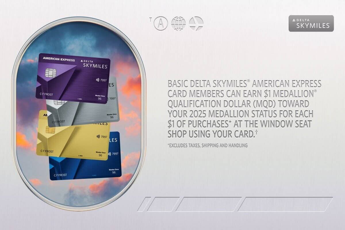 MQDs pour achats au Delta Window Seat Shop