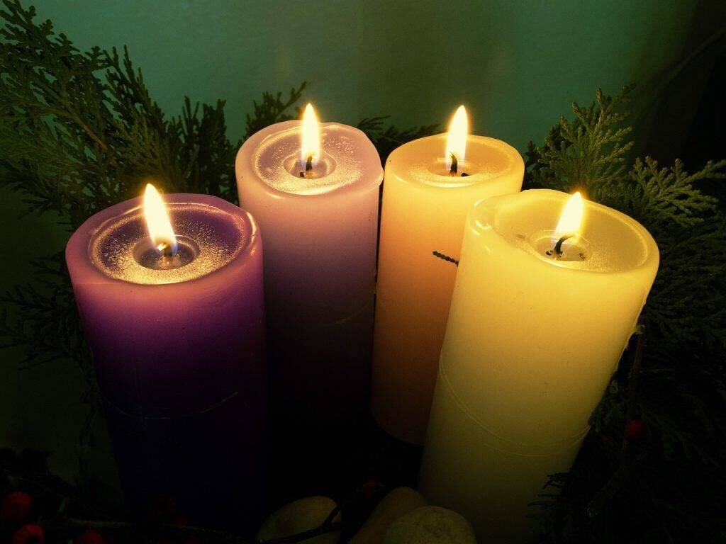 Chandelles décorées