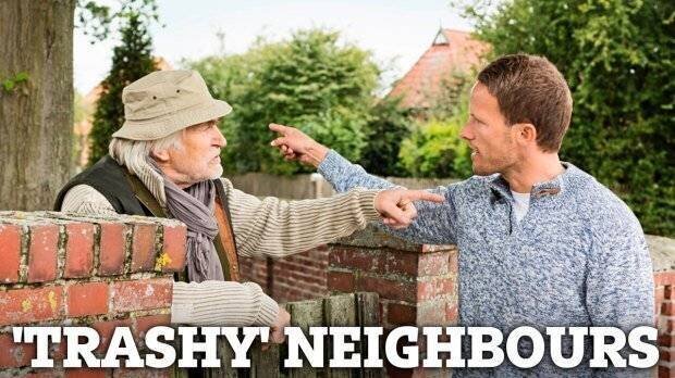 Mur de jardin construit par un voisin