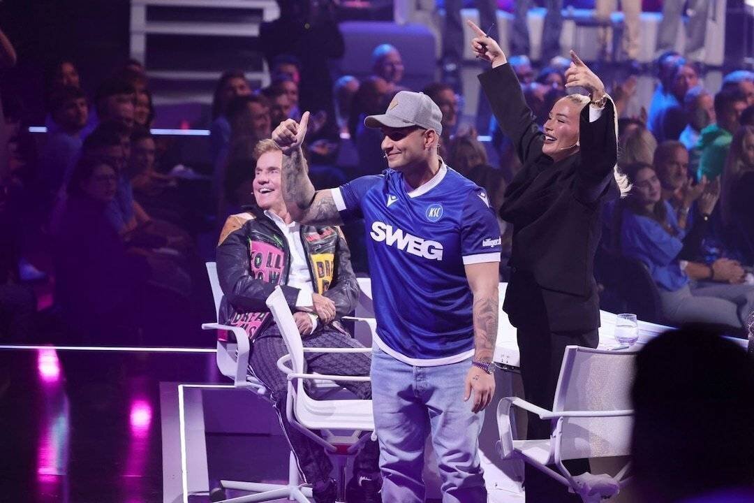 Lombardi et Bohlen lors de la finale de DSDS