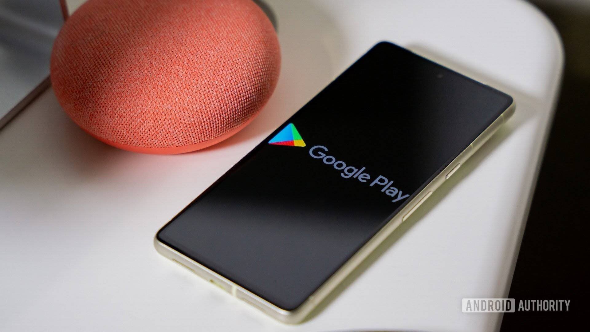 Logo du Google Play Store sur un smartphone