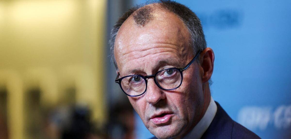 Friedrich Merz lors d'une déclaration au Bundestag