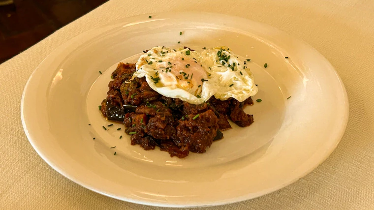 Pisto avec œuf de l'Ermita la Candelaria