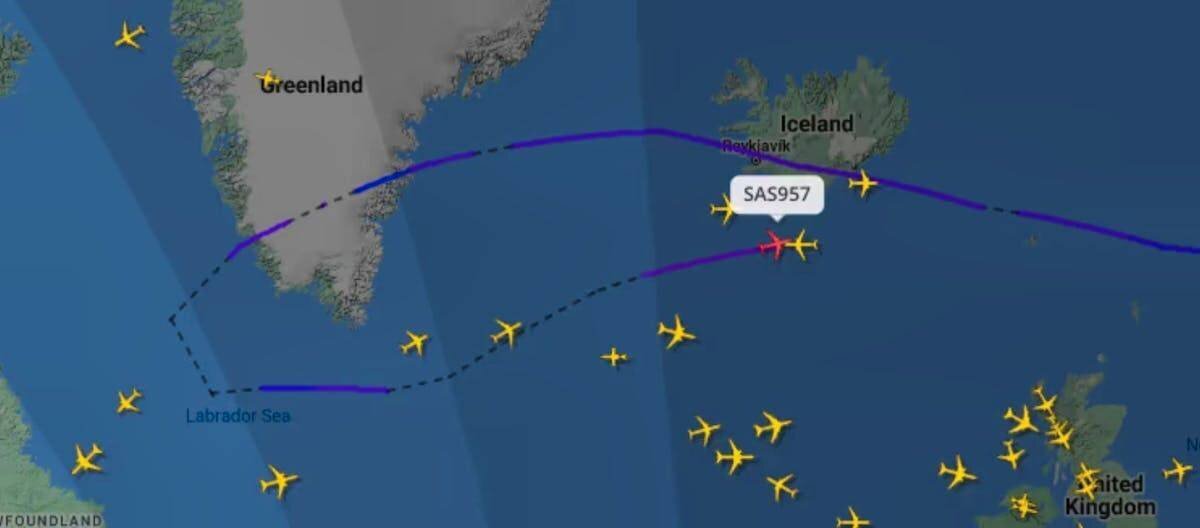 Un vol de la SAS a dû faire demi-tour après des turbulences violentes.