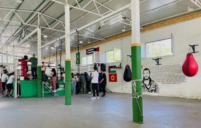 La salle de sport populaire de Quarticciolo Ribelle, septembre 2024 (Il Post)