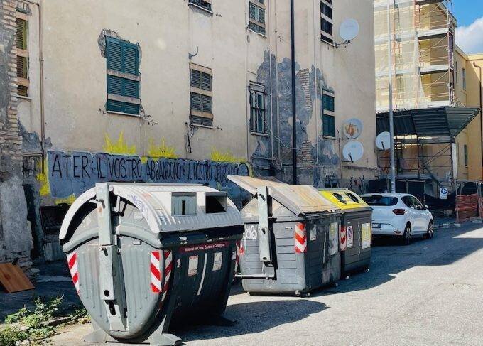 Ater, votre abandon est notre dégradation, Quarticciolo, Rome, septembre 2024 (Il Post)