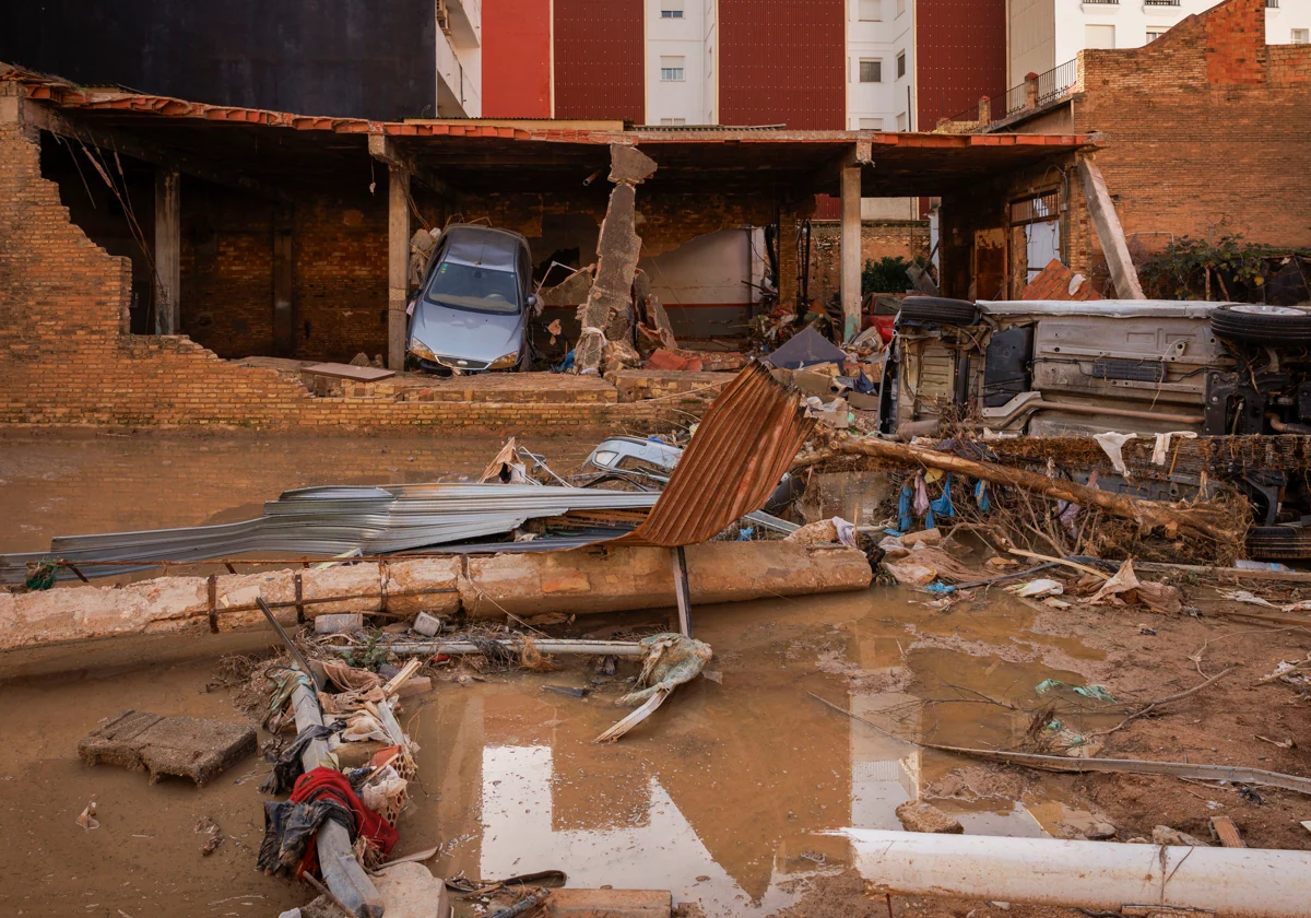 Zone inondable à Catarroja, Valence