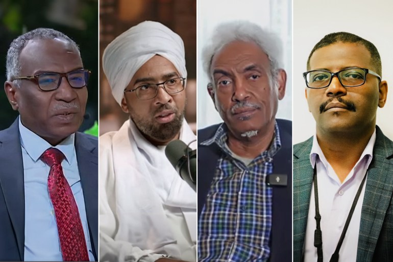 Mohamed Taha, Amin Hassan Omar, Abdulrahman Abdullah Mohammed et Abdelmutalib Al-Siddiq