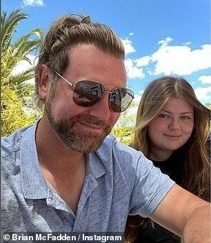 Brian McFadden et ses filles