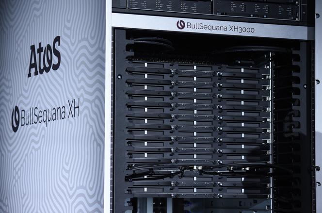 Un supercalculateur BullSequana XH3000 créé par Atos, à Paris, le 16 février 2022.