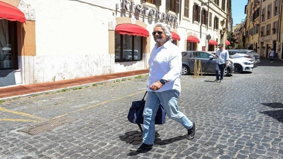 Beppe Grillo à Rome, le 14 juin 2024 (Valentina Stefanelli/LaPresse)