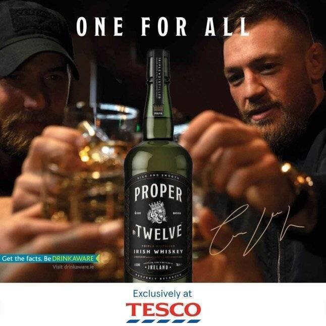 Publicité pour le whiskey Proper Twelve en 2018