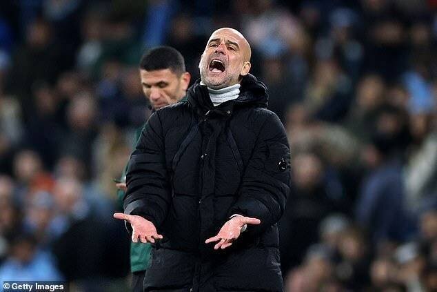 Pep Guardiola watched on in horror as his side surrendered a three-goal advantage against Feyenoord
