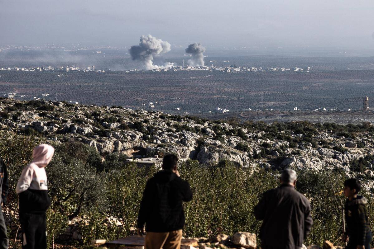Après un bombardement à Majdalya, Idlib
