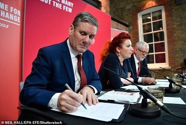 Sir Keir et Mme Haigh lors d'un événement électoral en décembre 2019