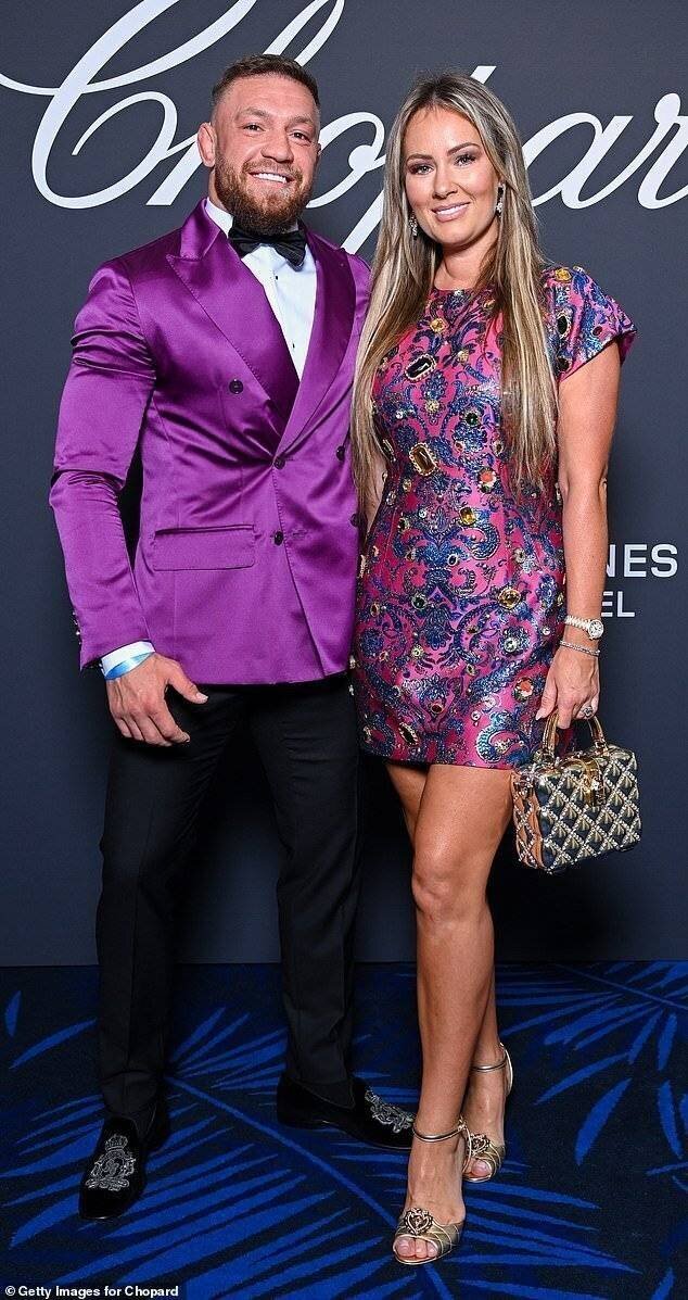 Conor McGregor et Dee Devlin lors de l'événement Chopard à Cannes