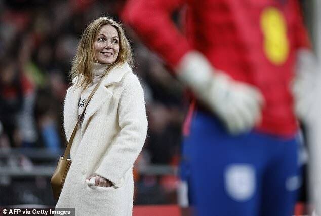 Geri Horner au match amical des Lionesses contre les États-Unis