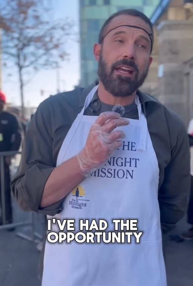 Ben Affleck et Jennifer Garner à Thanksgiving.