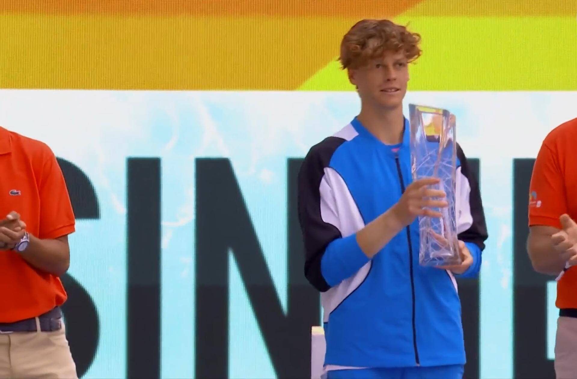 Jannik Sinner lors d'une conférence de presse