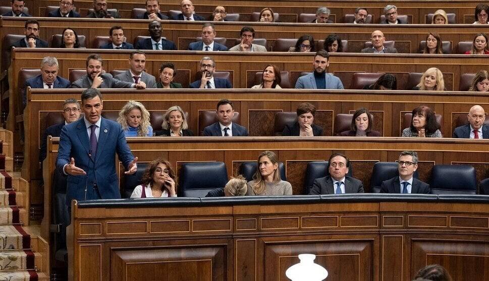 Bancada socialista en el pleno del Congreso de los Diputados
