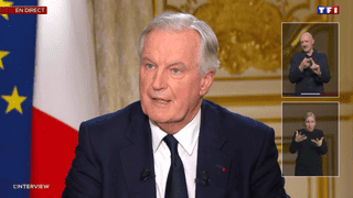 Michel Barnier interrogé lors du 20 Heures de TF1 et France 2 mardi 3 décembre