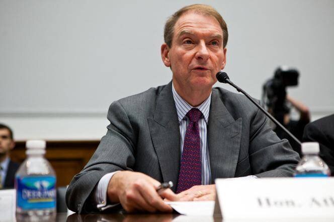 Paul Atkins, ancien commissaire de l’Autorité américaine de régulation des marchés financiers, lors d’une audience au Capitole, à Washington, le 15 septembre 2011.