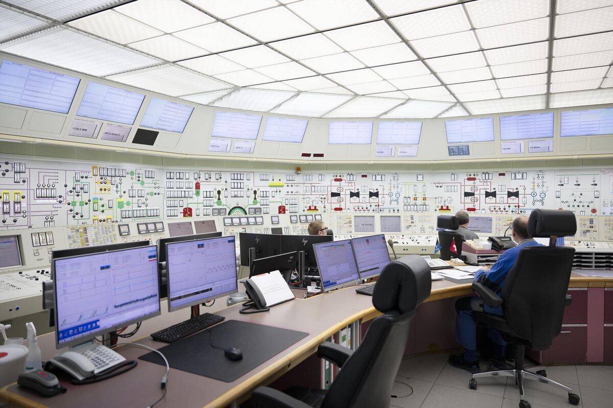 Salle de commande du réacteur 2 de la centrale Beznau