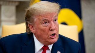 Donald Trump s’attribue le mérite du Bitcoin à 100 000 dollars (photo d’illustration dans le bureau ovale, prise le 7 mai 2020)