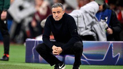 Luis Enrique lors du match de Ligue des champions contre le Bayern Munich
