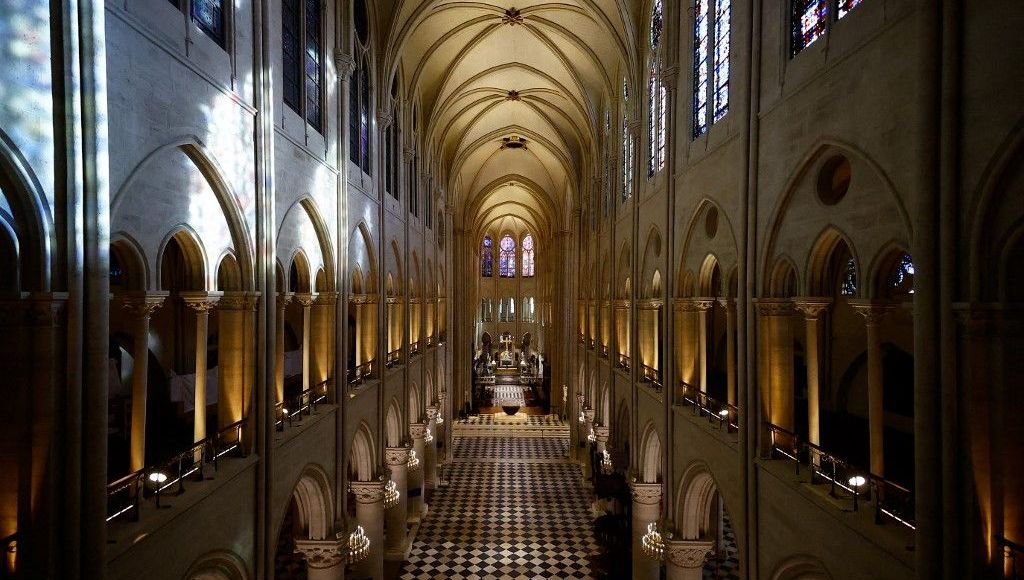 La nef de la cathédrale a retrouvé son éclat.