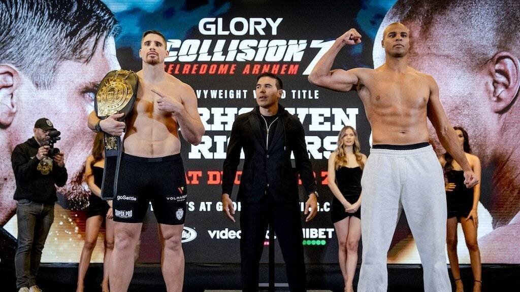 Verhoeven et Rigters lors de la pesée.