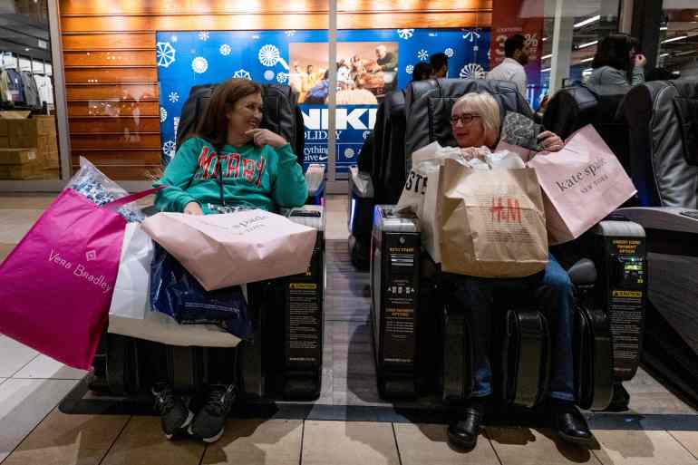 Consommation américaine pendant les fêtes