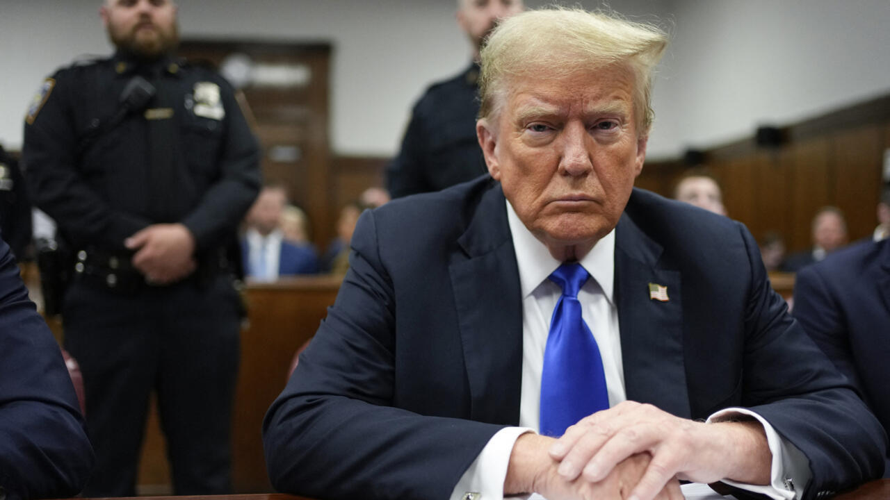 Donald Trump, désormais élu président des États-Unis, lors d'une audience au tribunal de Manhattan à New York City, le 30 mai 2024.