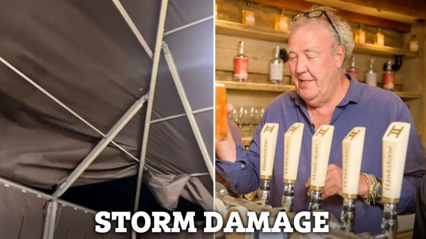 Monty Don pendant la tempête Darragh