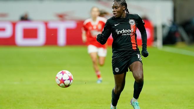 Nicole Anyomi a ouvert le score pour Frankfurt contre Leipzig.