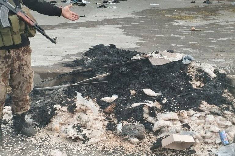 Destruction de pilules de Captagon