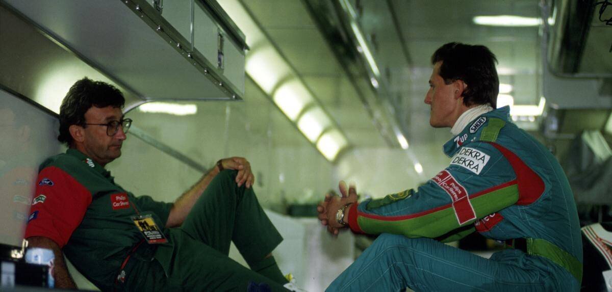 Eddie Jordan et Michael Schumacher