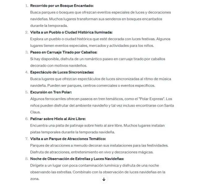 Plans avec enfants à l'extérieur, selon ChatGPT