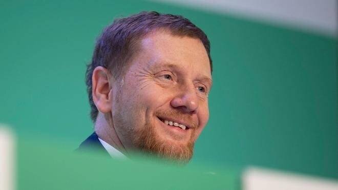 Regierungsbildung: CDU-Landeschef Michael Kretschmer wirbt für das Bündnis mit der SPD.