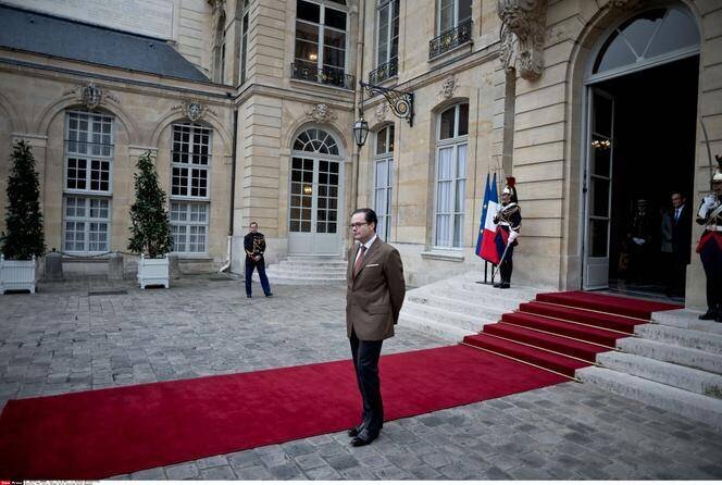 Stéphane Romatet à l’hôtel Matignon, Paris, le 29 octobre 2015.
