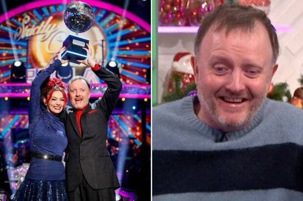 Chris McCausland lors de son apparition dans Lorraine