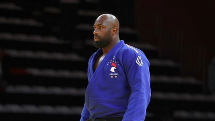 Le judoka Teddy Riner, à Antalya le 31 mars 2024. (ONER SAN / AFP)