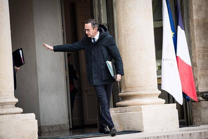 Bruno Retailleau, à l’issue d’un conseil des ministres au Palais de l’Elysée, à Paris, le 6 novembre 2024.