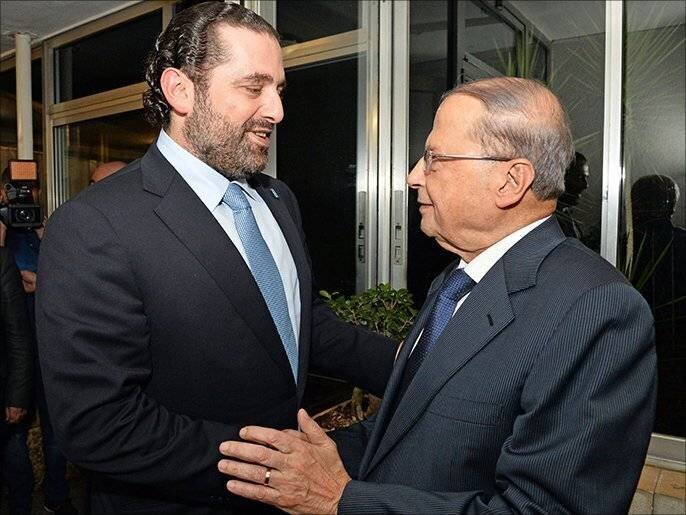 Michaël Aoun et Saad Hariri