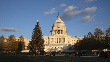 Le bâtiment du Congrès américain, à Washington, le 6 décembre 2024. (AASHISH KIPHAYET / NURPHOTO / AFP)